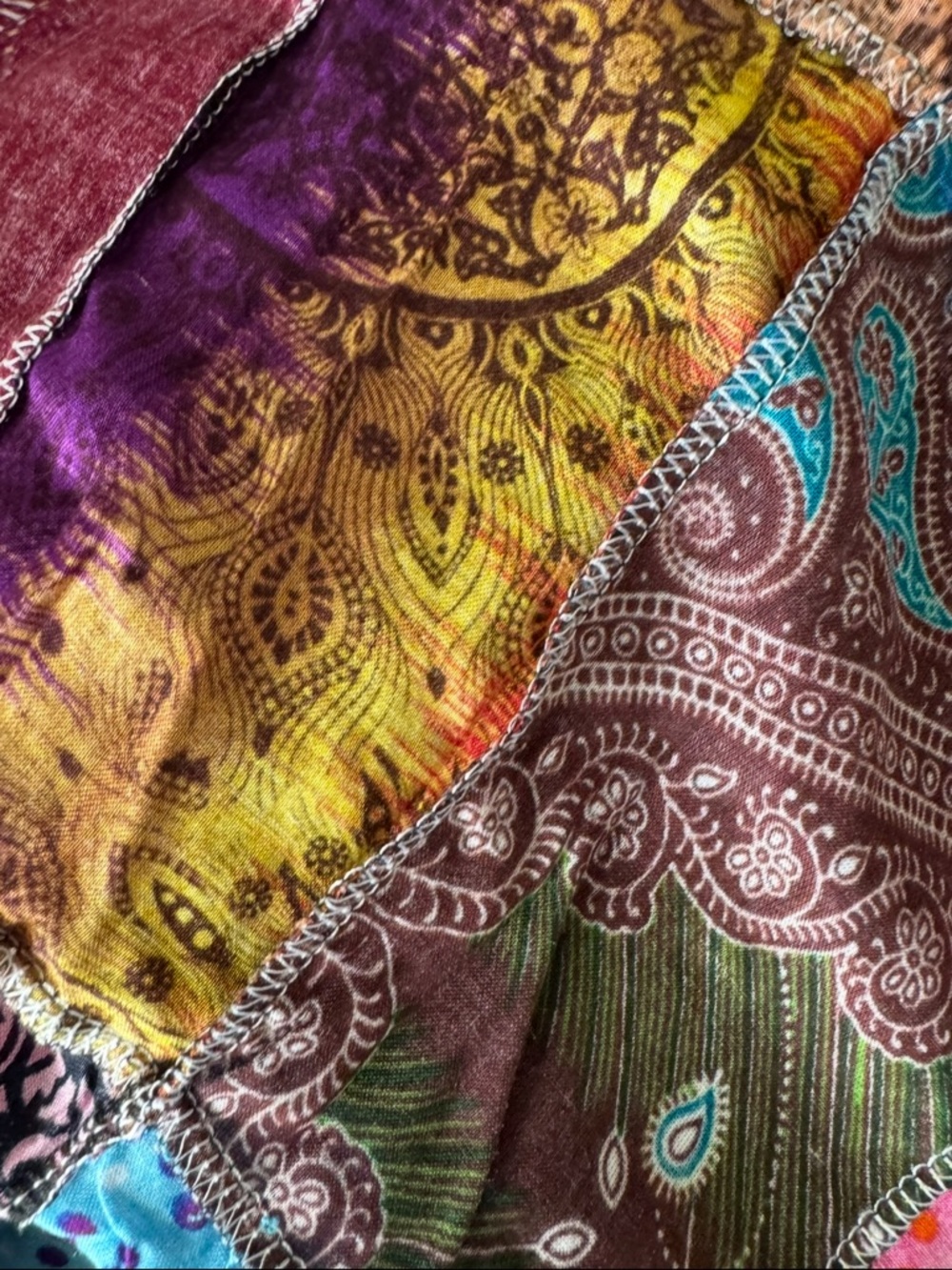 Boho patchwork skirt - Picture 4 of 4